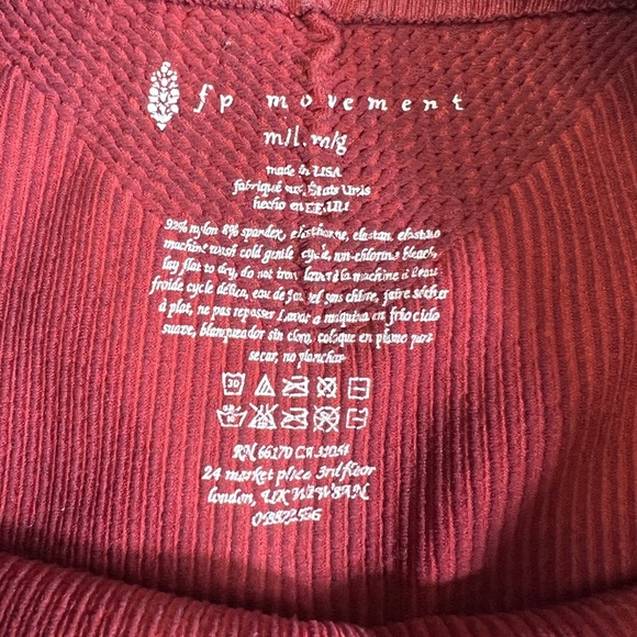 Free People Movement Ribbed Biker Athletic Shorts High Rise Women’s Size M/L - Picture 5 of 5